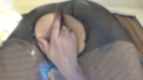 【自分のオカズ用オナニーを勝手に公開！】【※バレ→即削除】爆乳Gカップぷるんぷるん同級生の人妻❤直穿きパンスト着衣でオナニー！ローションまみれになり潮吹きピューピュー♡オナニーしてもらいました！（特典