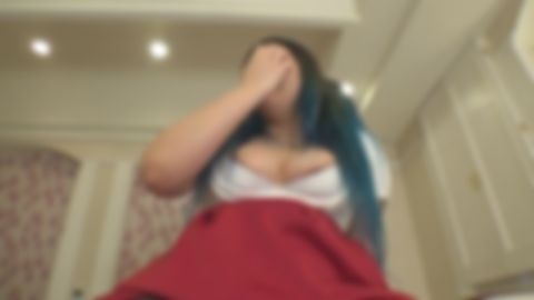 【着エロ個人撮影会】＜マシュマロＧカップ＞ア○バでコスプレしてる爆乳19歳Ｊ○制服でパンティ食い込ませてメコスジばっちり！笑顔でギリマンたまにビラビラで「もうイヤー」