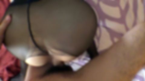 【初3P中出し】＜爆乳Ｇカップ*＞下半身むちむち黒パンティストッキング（25デニール）＆**制服着衣ハメ撮り！ナイロン越し透けオマンコ鑑賞に興奮して鬼ピス！！