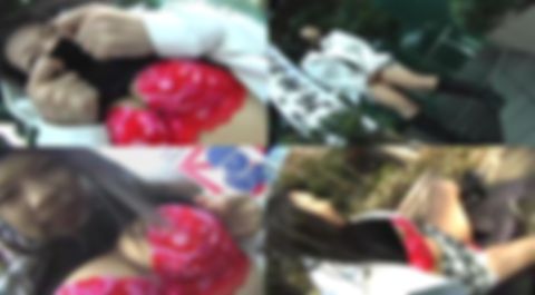 [まさかの一般人参加】＜爆乳激カワ*・初露出＞至る所で脱ぎまくった後、オマンコ丸出しでフェンスに拘●して放置！どこぞのオヤジに写メやら乳揉みやらやりたい放題で本人も大興奮！