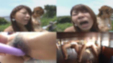 レア露出☆仲良し二人*が青い空の下で大胆に♪爆乳晒して野外オナニーで乱れる！オマンコむずむずしたところでダブルフェラしてもらったら口に大量発射！レズキスでザーメン分け合う二人に超コーフン！