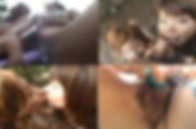 レア露出☆仲良し二人*が青い空の下で大胆に♪爆乳晒して野外オナニーで乱れる！オマンコむずむずしたところでダブルフェラしてもらったら口に大量発射！レズキスでザーメン分け合う二人に超コーフン！
