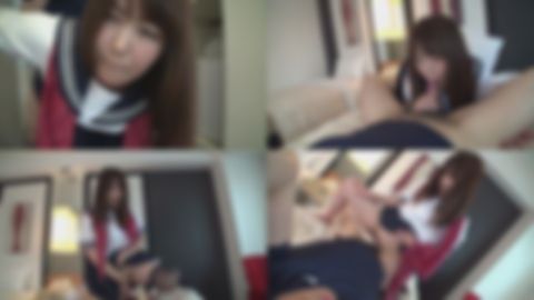 【パイパンまんこ中出し】＜爆乳Gカップ幼顔*＞素人応募で見つけた笑顔がカワイイ清楚系19歳とハメ撮り成功！セーラー服に黒タイツがバッチリ**ぽくって膣中大量ザーメン注入しちゃいました！！