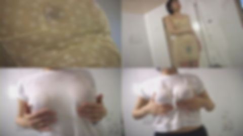 【濡れ濡れオナニー】＜爆乳**顔*＞飲み会サークルで知り合ったボインボインちゃんが濡れ透けるオマンコ＆オッパイを撮らせてくれた！ノリでブルマ体操着着衣びしょ濡れオナしちゃいました！！