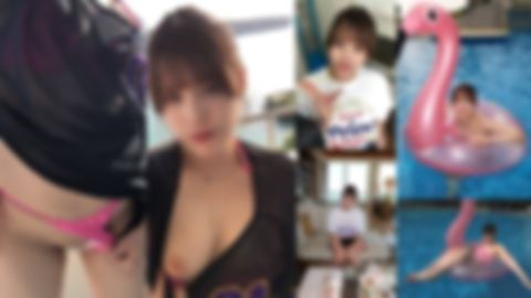 【10000pt➡︎1480pt】天真爛漫南国旅行❤楽園リゾホのベランダからは海水浴客に丸見えｗスリル満点フェラクンニ♡性欲開放で腰振り止まらない騎乗位エロすぎ～無責任中出し！