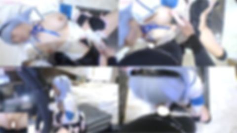 ”ぬきたし”の女部田郁子コスで超敏感100cmＨカップちゃん！ノーパン腰振りでお誘い！ド◯ケベ条例厳守のぐちょ濡れイグイグドスケ◯セックス！