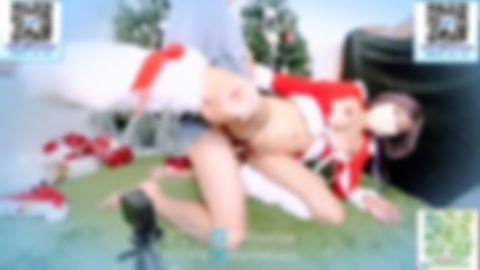 【無修正】クリスマス女神降臨！デカチン猛男にGカップ押し付けながら私の濡れ濡れクリスマスマンコを好き勝手突かれてイキ狂い！