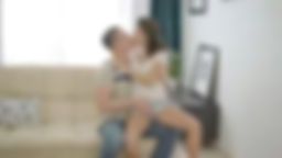 ジョイス・A - Brunette Babe gets Ass Fucked on the Sofa
